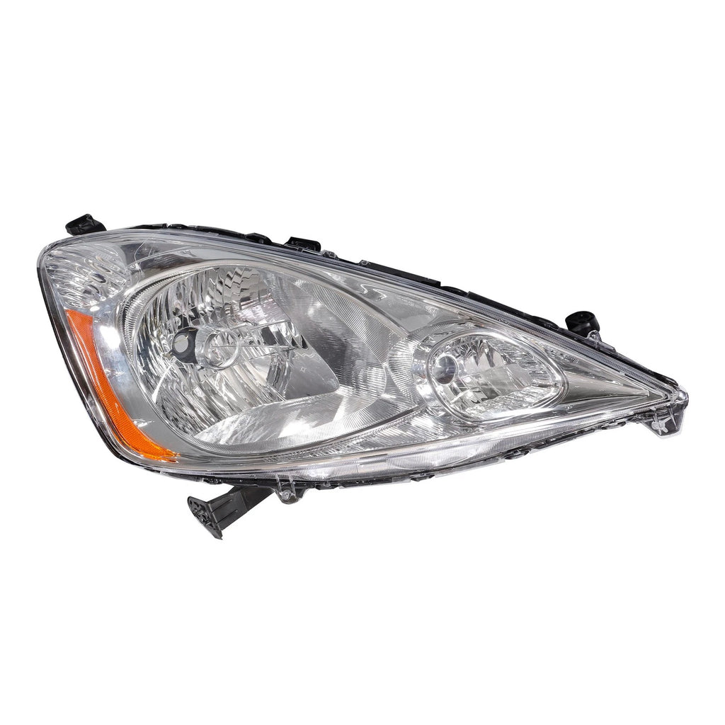 Headlight Assembly for Honda Fit Sport (2009-2011) Right Side Chrome Halogen