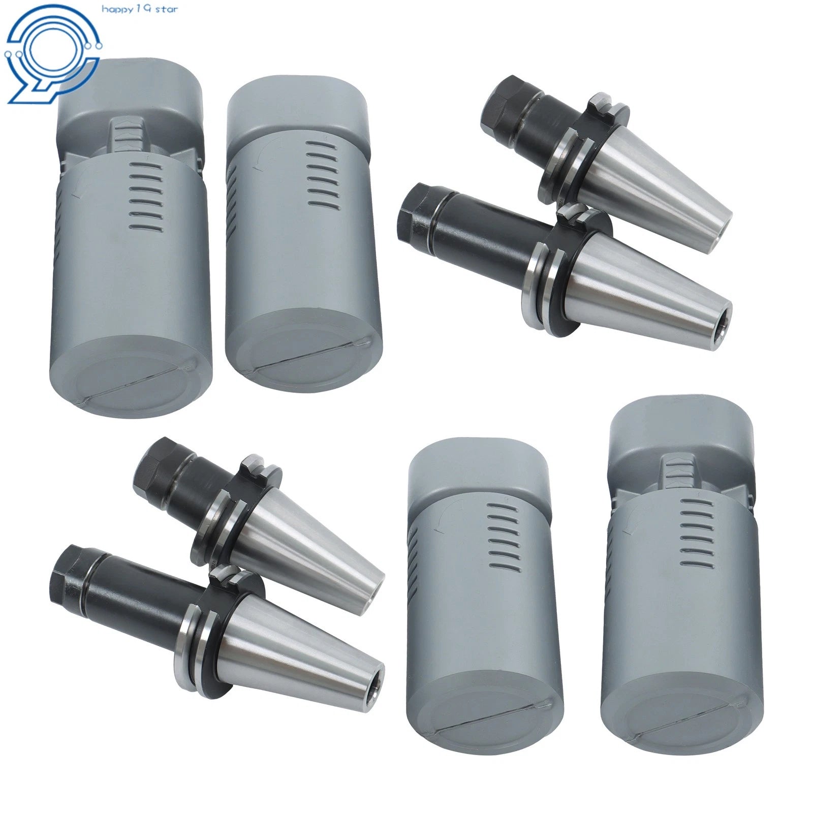Set of 4 CAT40 ER20 Chucks for Precision Tool Holders (0.0001" Runout)