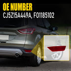 Right Passenger Side Bumper Reflector Cover for Ford Escape (2013–2019)