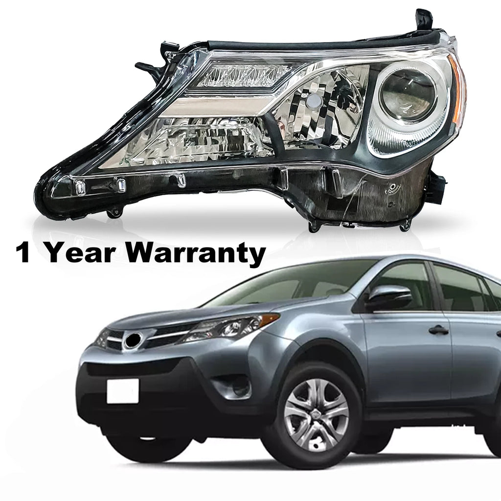 Halogen Headlight Chrome for Toyota RAV4 (2013–2015)