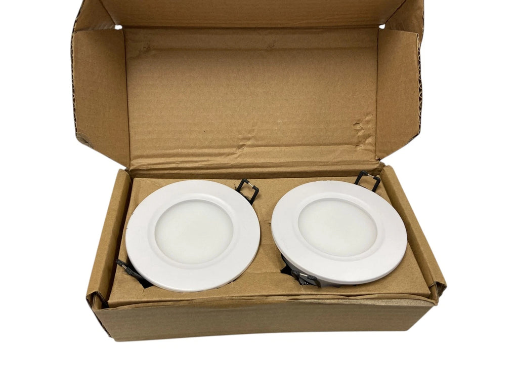 Set of 2 Charon Round 4” Dimming Blue LED Lights for Vista (480301)