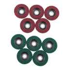 Set of 10 Flap Discs 120 & 240 Grit for Angle Grinder 4-1/2"