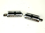 Set of 2 Chrome Crash Highway Bar Male Foot Pegs for Harley Davidson (2008–2021)