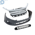 Front Bumper Cover Assembly with Grills and Chrome Trim for Ford Fusion (2010-2012)