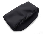 Leather Console Lid Armrest Cover for Hyundai Elantra (2017–2020) Gray Stitch