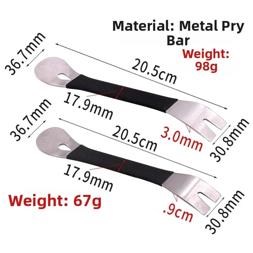 Metal U-Shaped Crowbar Tool for Car Audio Dash and Interior Panel Removal