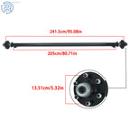6000lb Trailer Axle for Cargo Boat Utility (95" HF, 6 Lug, 5.5" Idler)