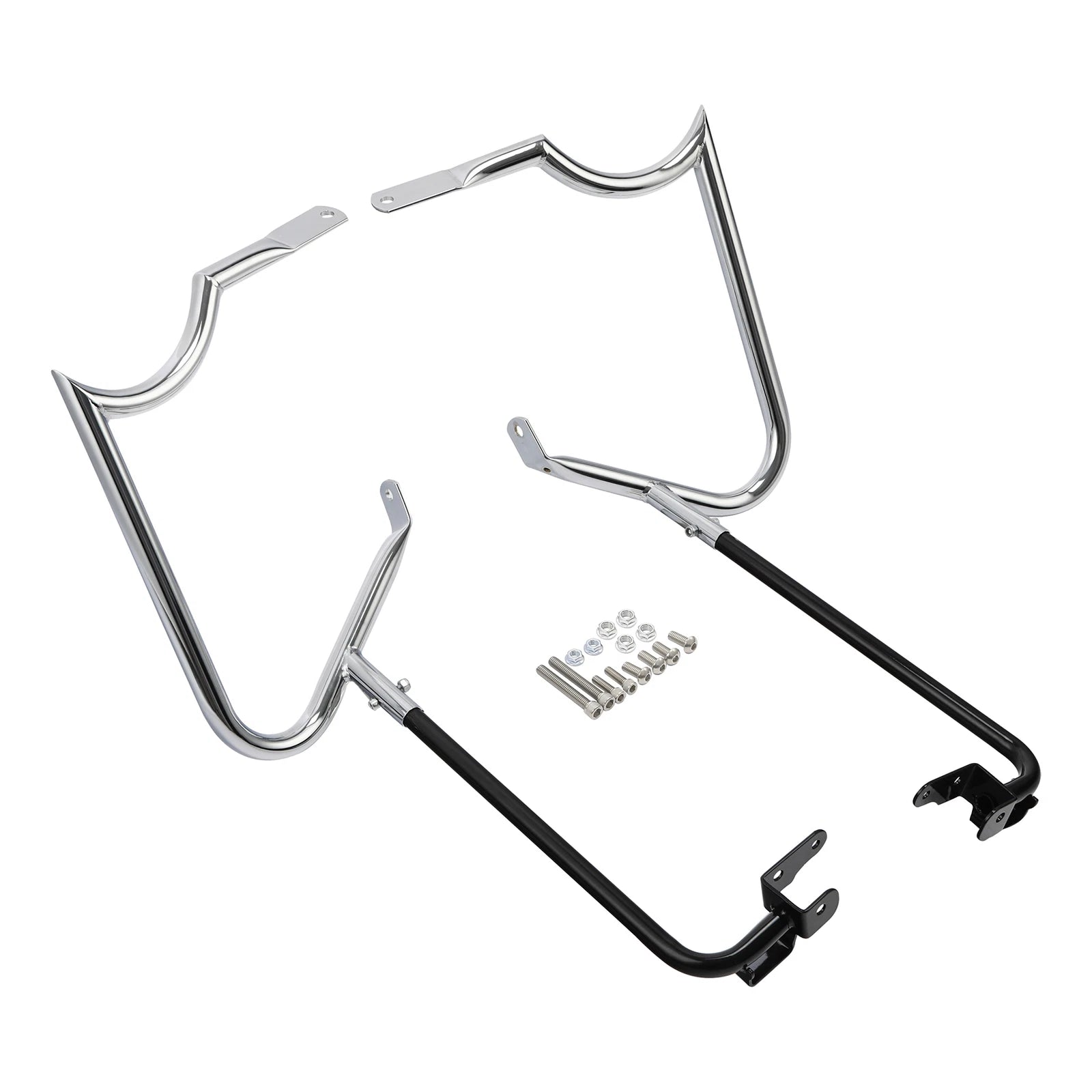 Saddlebag Bracket Guard Bar for Harley Touring Road Street Glide (2014–2024)