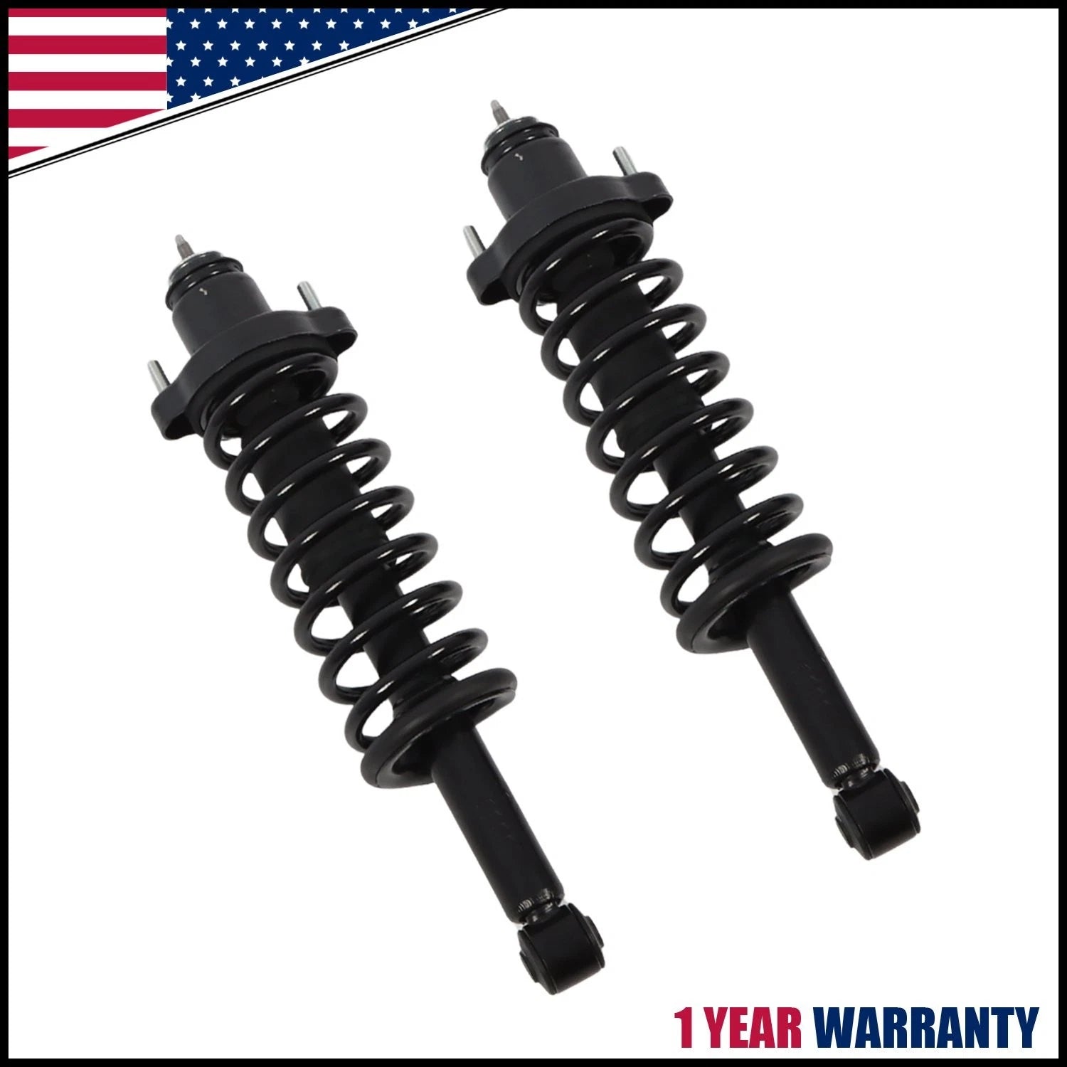 2 Rear Suspension Strut and Coil Spring for Mitsubishi Outlander (2011–2020)