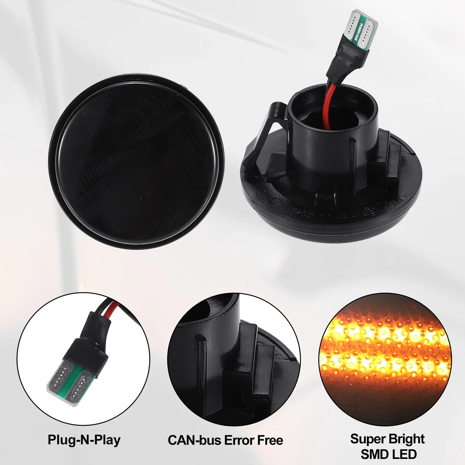 2X Side Marker Turn Signal Light NO.NH5251120C for Mazda MX-5 (1990–1998)