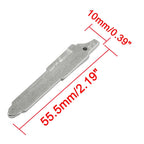 10pcs Metal Uncut Insert Blank Blade Key for Mazda 6 (2003–2012)