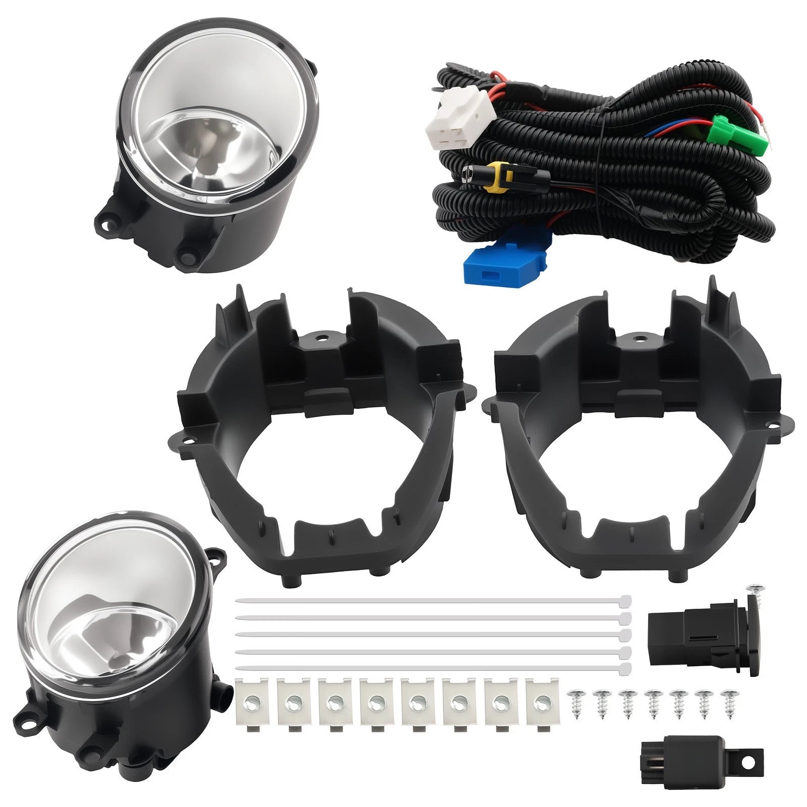 2X Fog Lights for Toyota RAV4 (2006–2008) - Bumper Lamps W/Switch