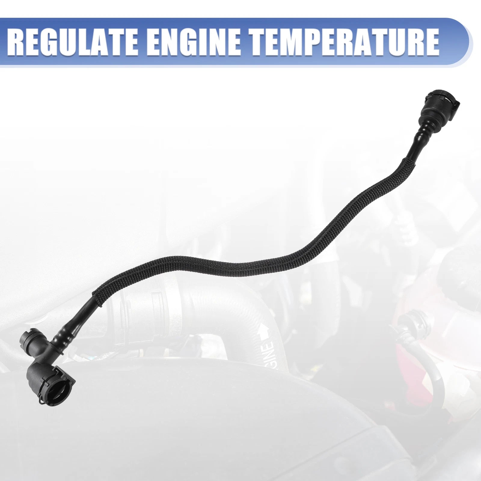Heater Hose Radiator Expansion Tank Pipe for BMW X1 X2 (2016–2023) No.17127617366