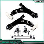 6pc Front Control Arms + Ball Joints Suspension Kit for Audi A3 (2006–2009)