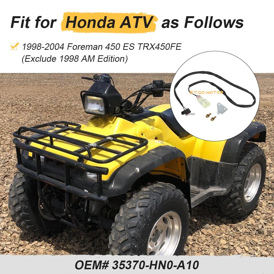 Reverse Switch for Honda TRX450FE ES Fourtrax Foreman (1998–2004)