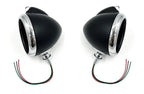 Headlight Buckets w Amber Turn Signal for Pair Black Guide 682-C Style (2000–2006)