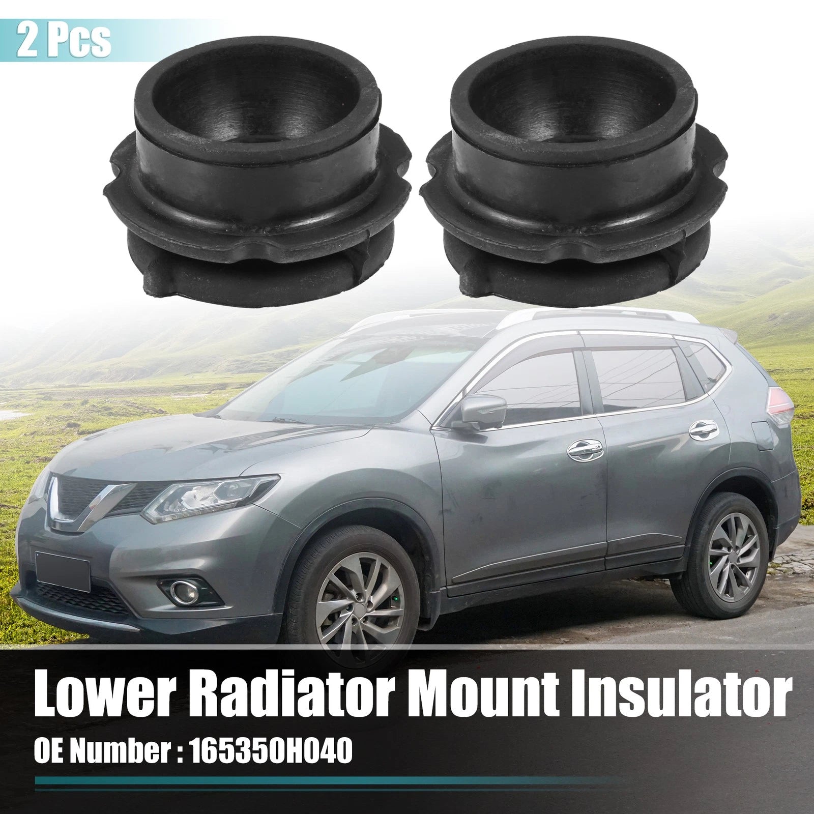 2X Radiator Bottom Mount Cushion Bushing for Toyota (No. 165350H040)