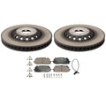 Front Brake Kit 375mm Disc Rotors & Akebono Pads for Audi Q7 (2007–2015)