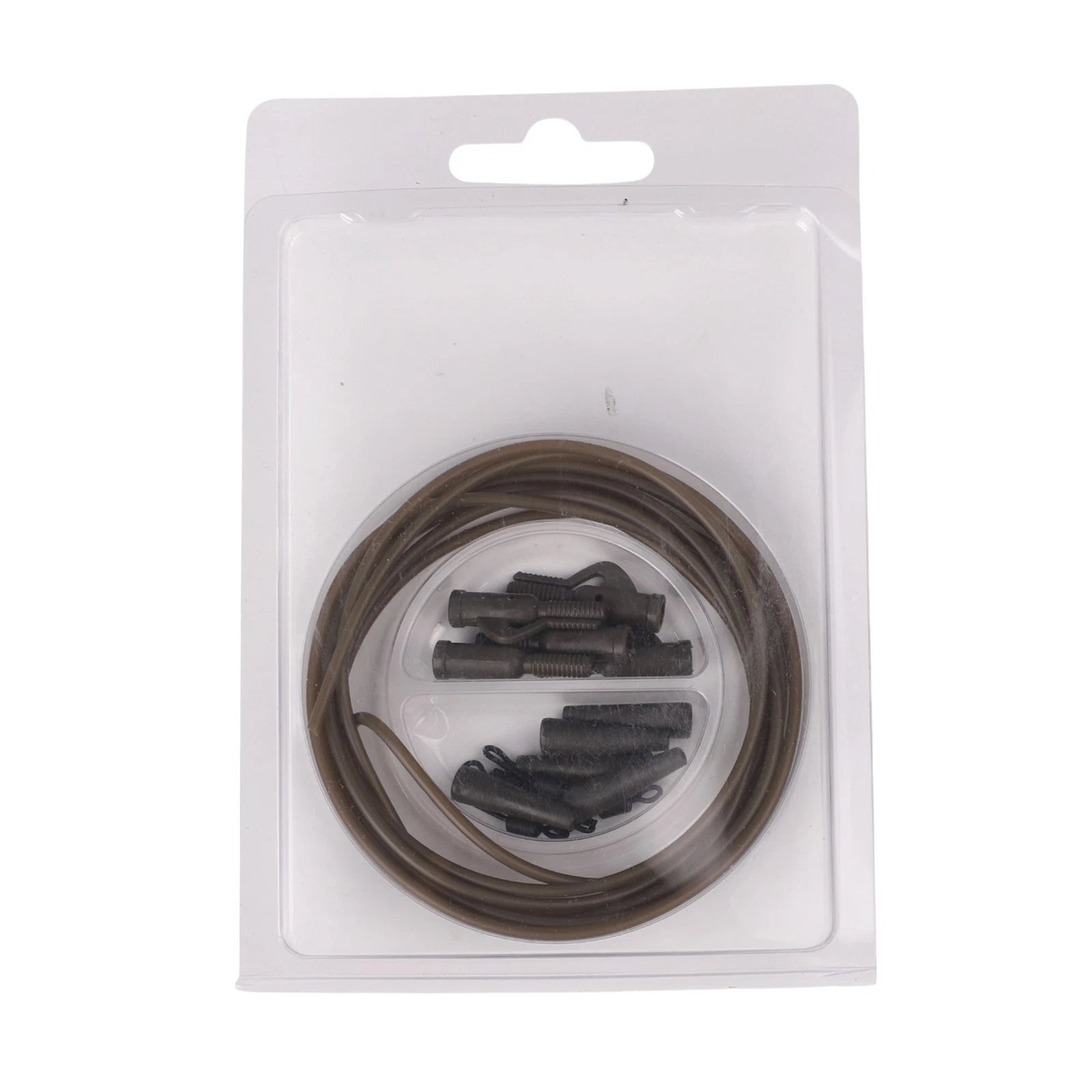 Fishing Clip Kit for Carp Rig (Includes Tubing and Tail Rubbers)