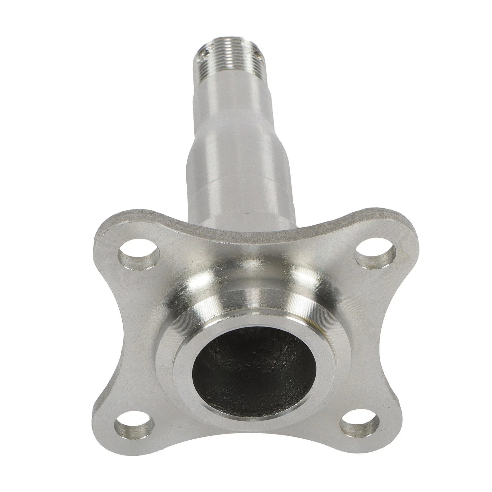 Weld-On Round Spindle with Brake Flange and Trailer Bearing Kit for Trailers
