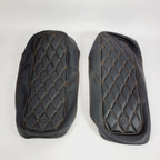 Saddlebag Lid Covers for Mustang (1993–2013) - Black, Mandarin Thread