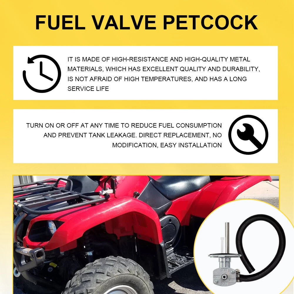 Fuel Gas Tank Petcock for Yamaha Bruin 350, Grizzly 350/660 (2004–2016)