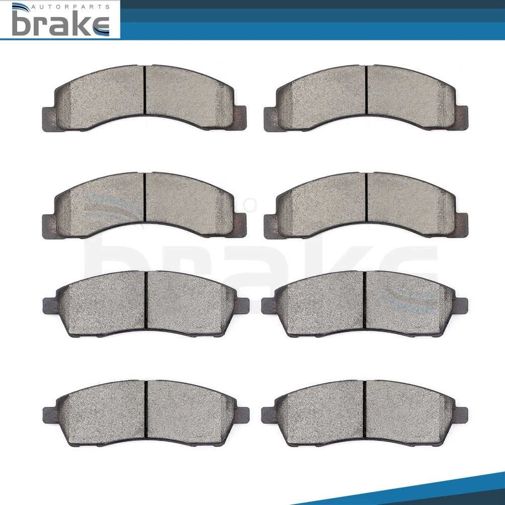 Set of 4 Low Dust Ceramic Brake Pads for Ford Excursion (2000–2003)