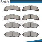 Set of 4 Low Dust Ceramic Brake Pads for Ford Excursion (2000–2003)