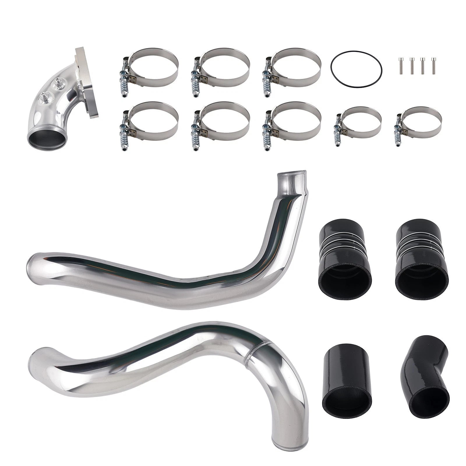 Turbo Intercooler Pipe + Intake Elbow for Ford F250 6.0L Powerstroke (2003–2007)