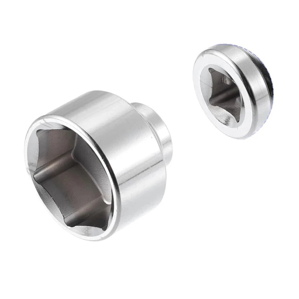 2 Pcs Oil Filter Cap Remover Tool for Most Cars (Chrome Vanadium Steel)