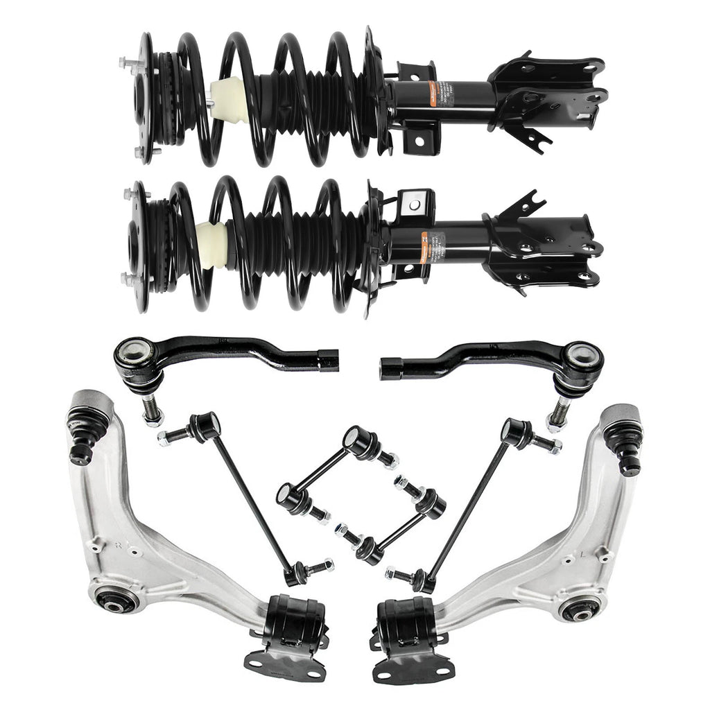 10x Front Complete Struts Control Arms Kit for Ford Fusion (2013–2020) 172638