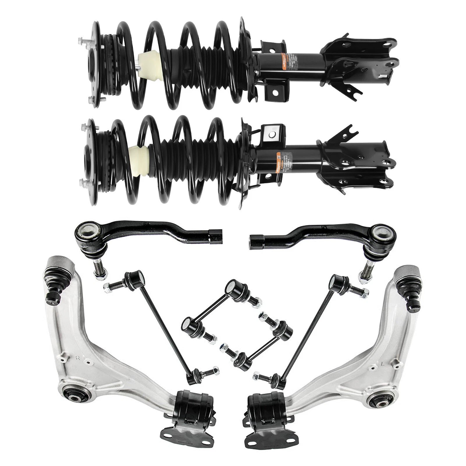 10x Front Complete Struts Control Arms Kit for Ford Fusion (2013–2020) 172638