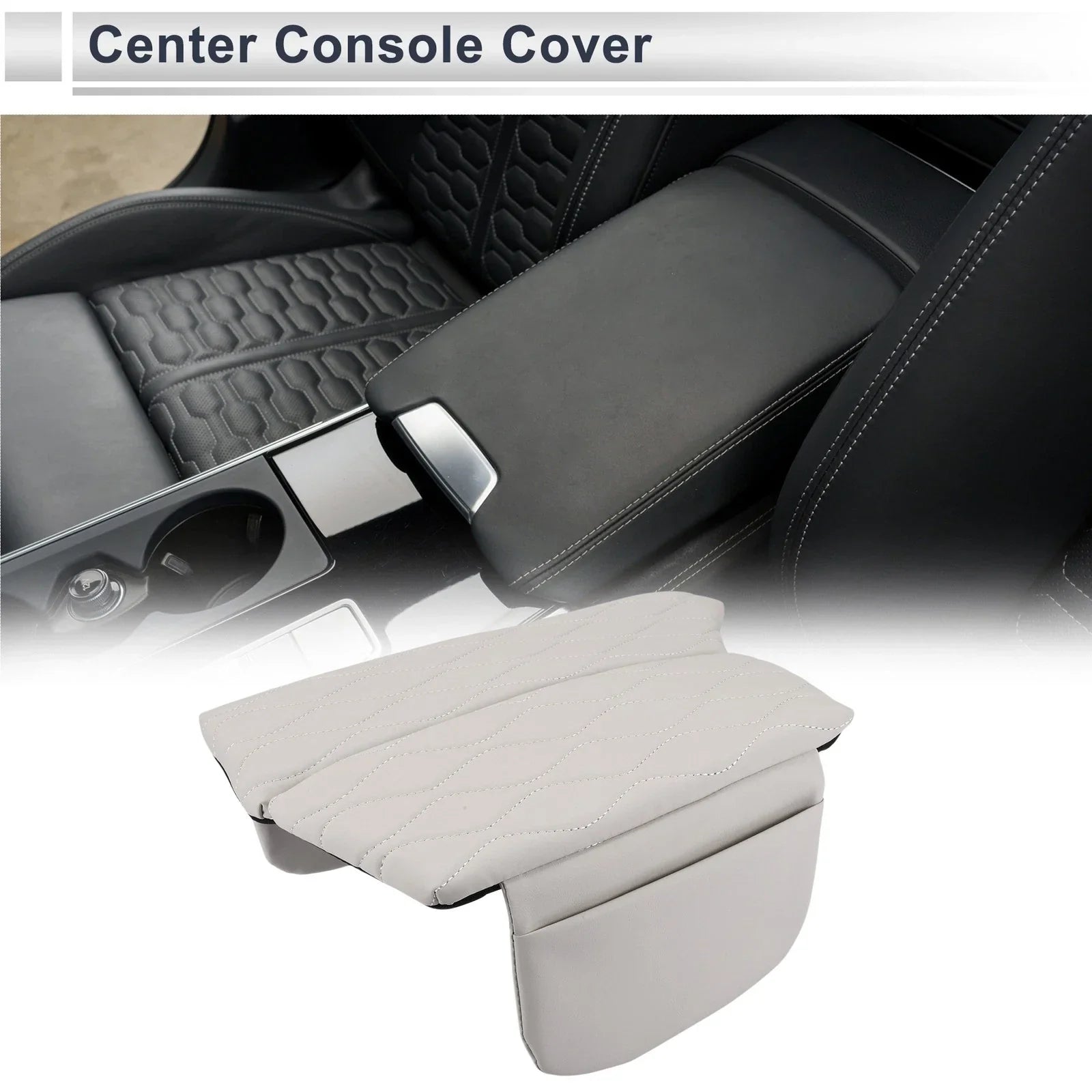 Center Console Cover for BMW 5 Series (2011-2017) White