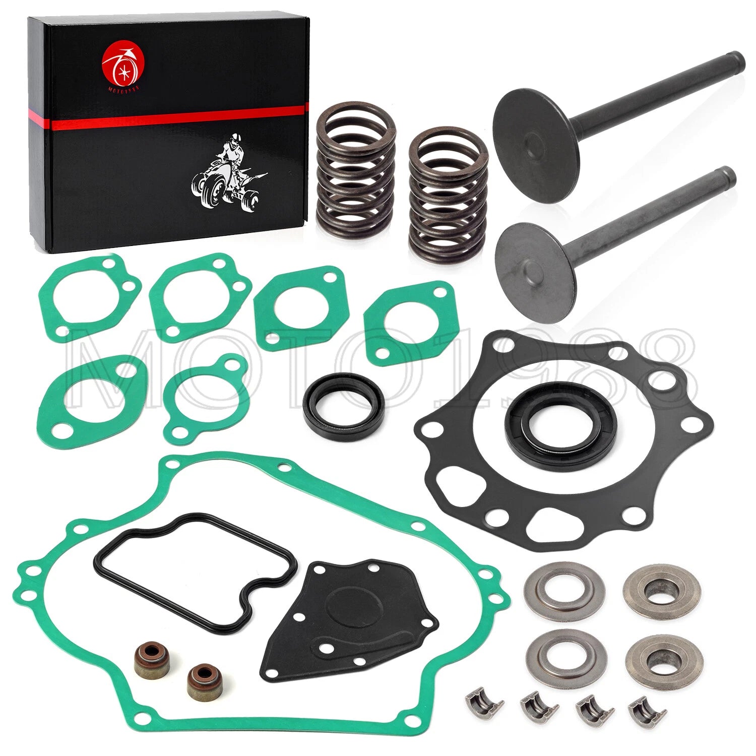 Valve Gasket Seal Spring Cotter Retainer for Club Car DS FE290 (1992–Present)