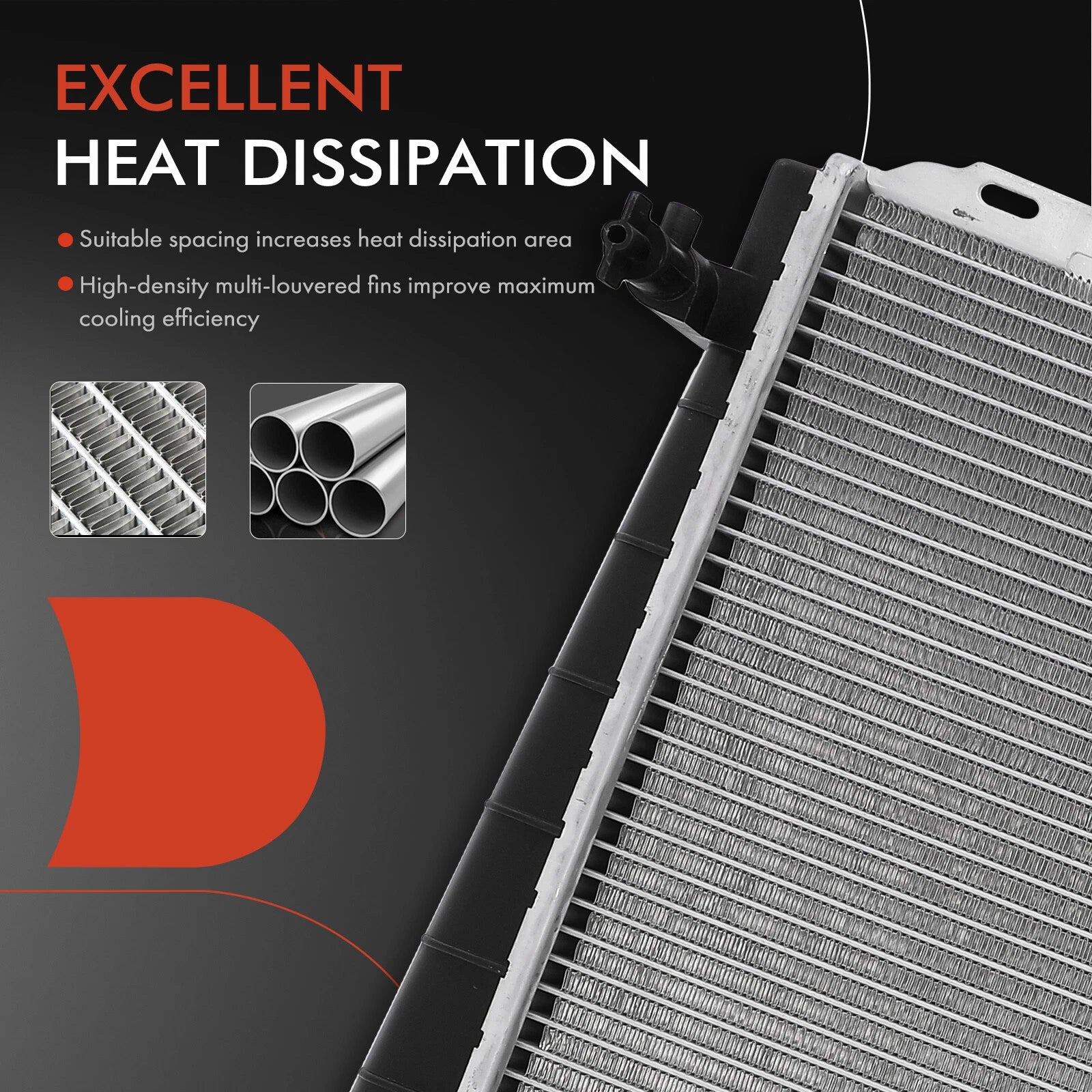 Radiator for Lincoln Town Car (1986–1990) Ford Country Squire (1987–1991)