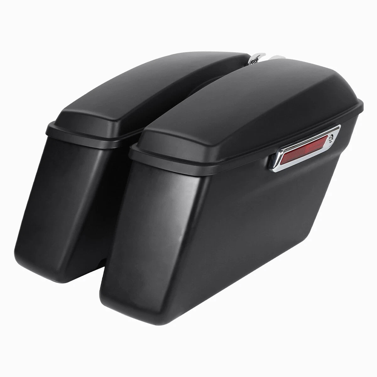 Matte Black Hard Saddle Bags for Harley Touring Electra Road Glide (1993–2013)