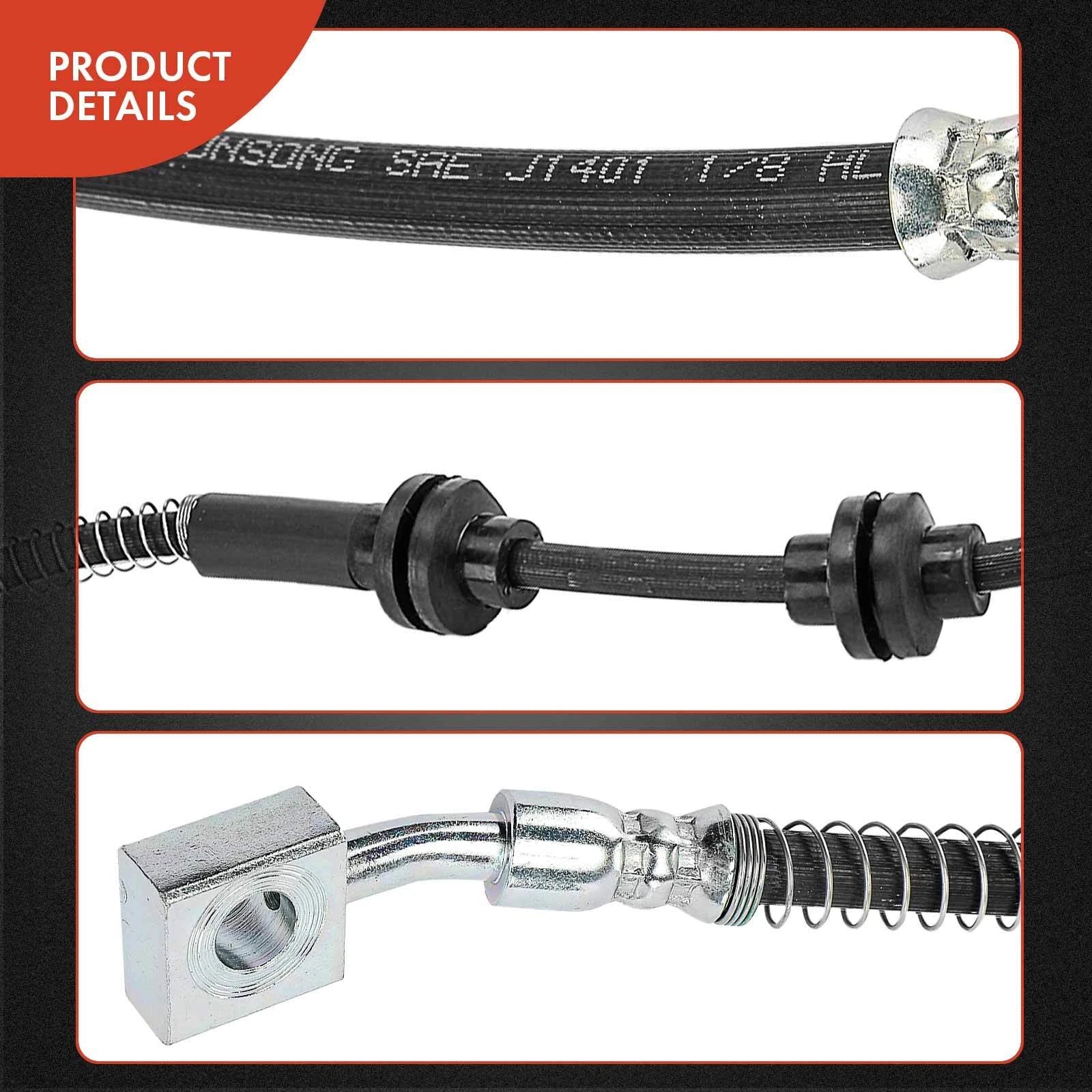 2X Front Brake Hydraulic Hose for Buick Cascada (2016-2017)