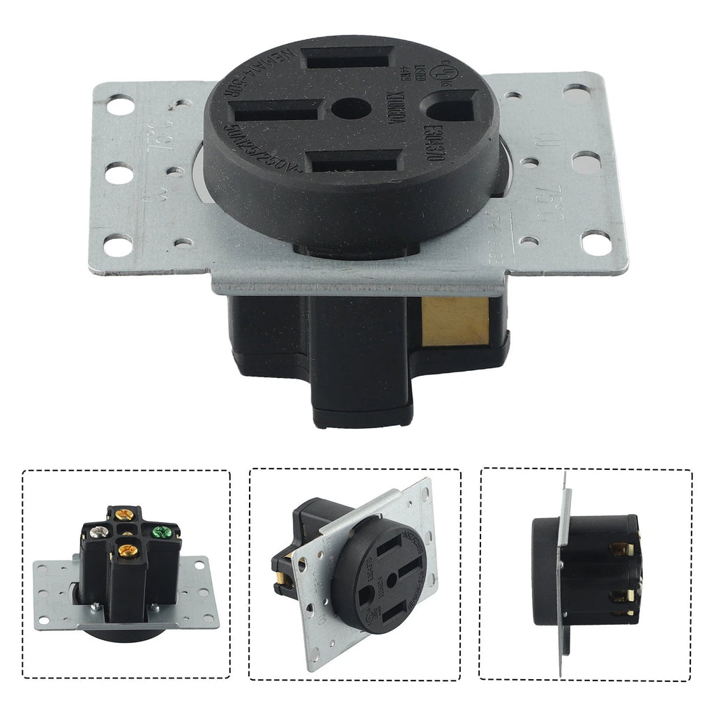 Flush Mount Receptacle 50A 125/250V for Commercial/Industrial Use