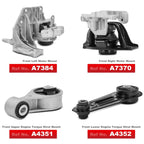 Set of 4 Torque Strut Mounts for Nissan Rogue (2008–2013) Sentra FWD
