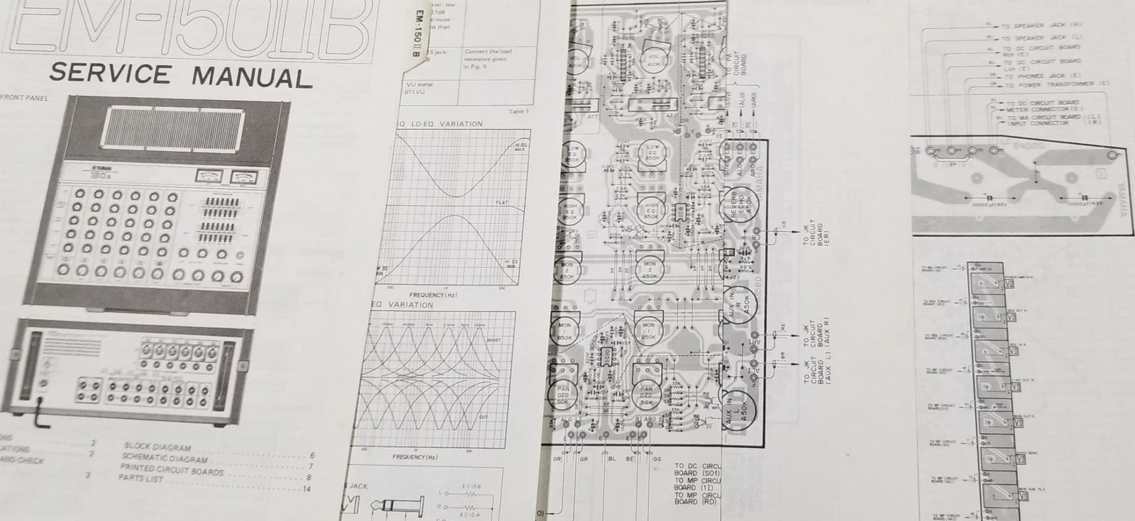 Service Manual for Yamaha M-150IIB (Vintage)