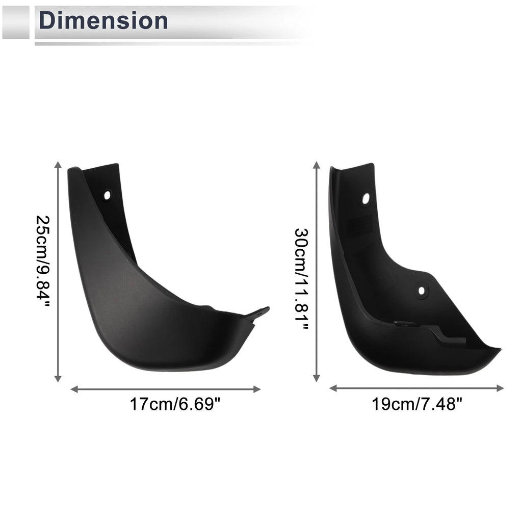Set of 4 Mud Flaps Splash Guards for Nissan Juke F15 (2011–2017)