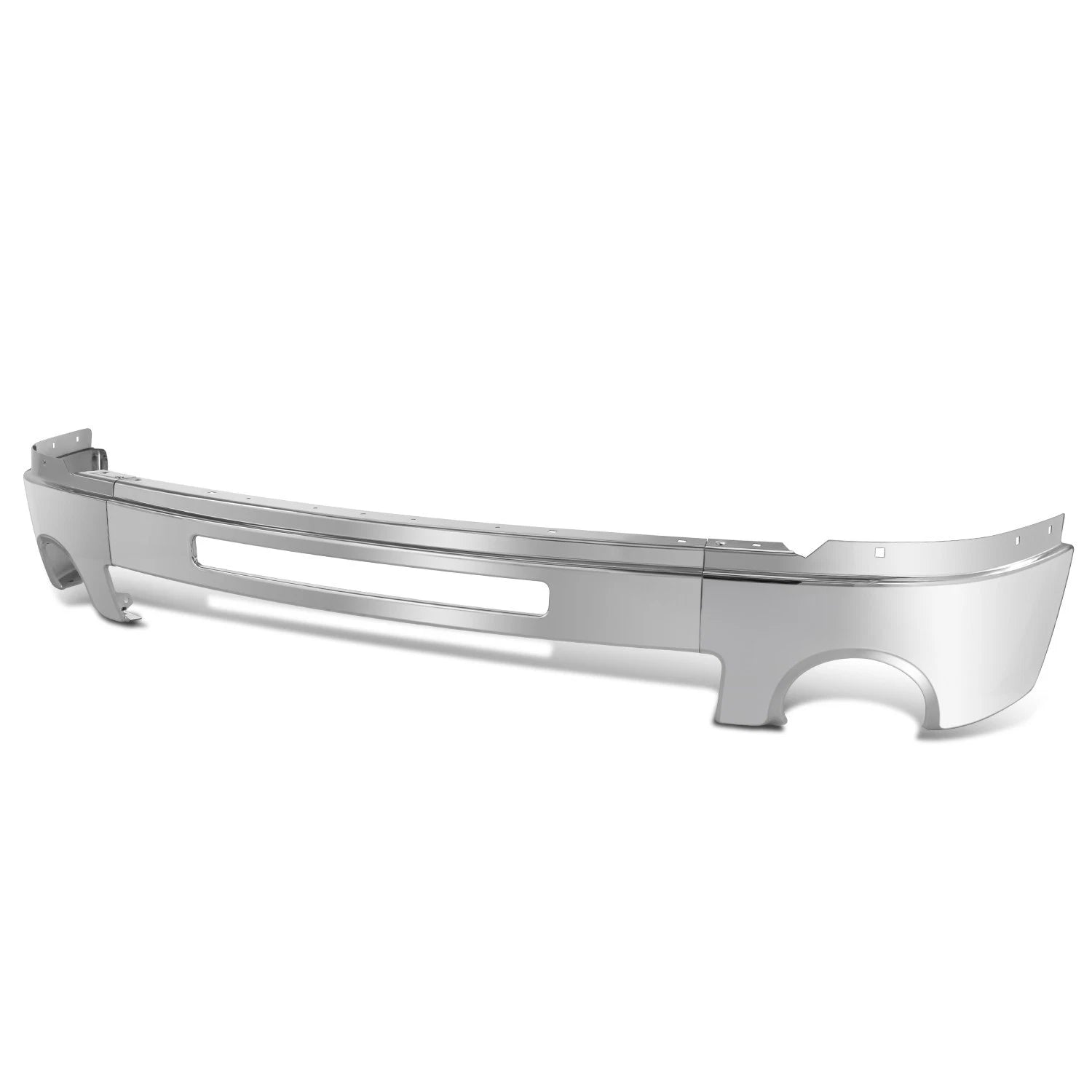 Chrome Front Bumper Face Bar with Fog Light Holes for GMC Sierra 1500 2500 (2007–2013)