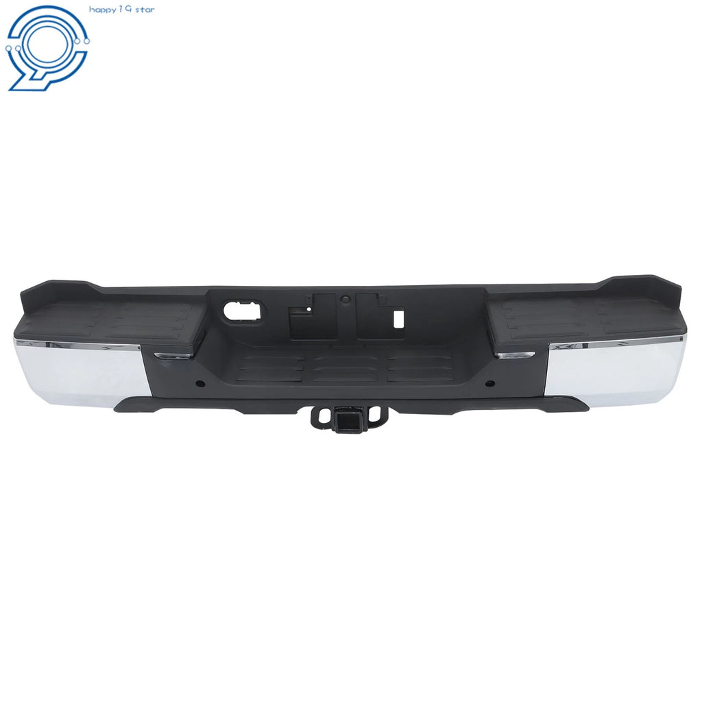 Rear Step Bumper Assembly for Toyota Tundra (2022–2024) Chrome with Tow Hitch