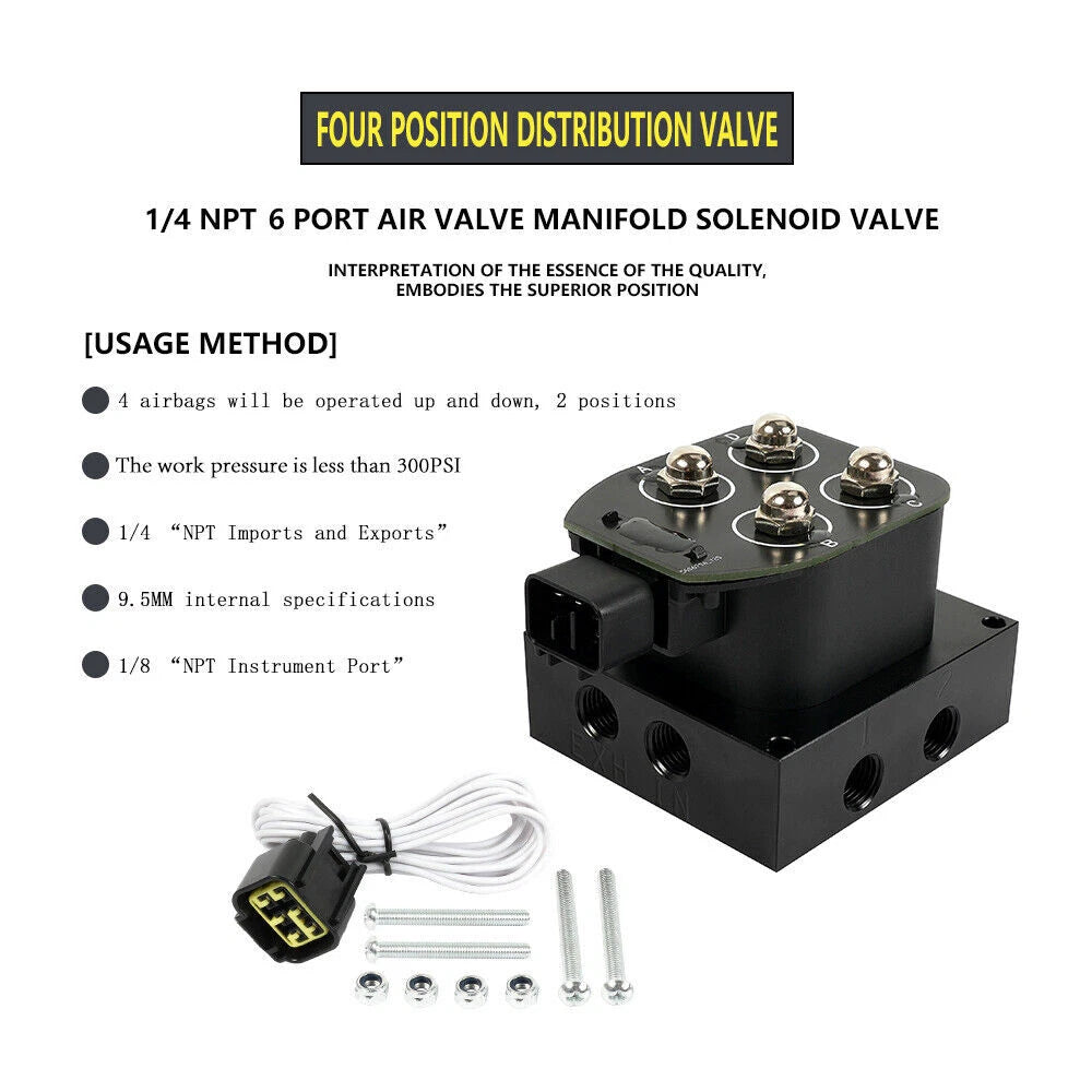 Air Ride Suspension Manifold Solenoid Valve for Universal Truck