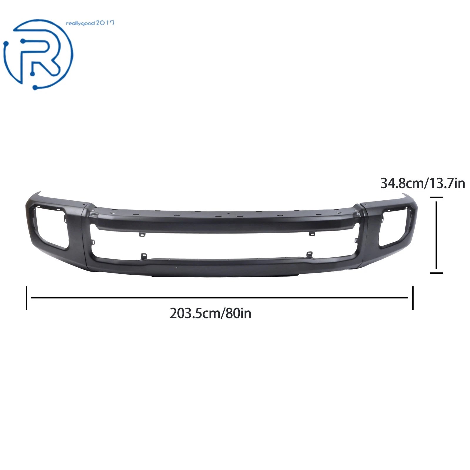 Split Black Front Bumper for Ford F-250/350 Super Duty (2020-2022)