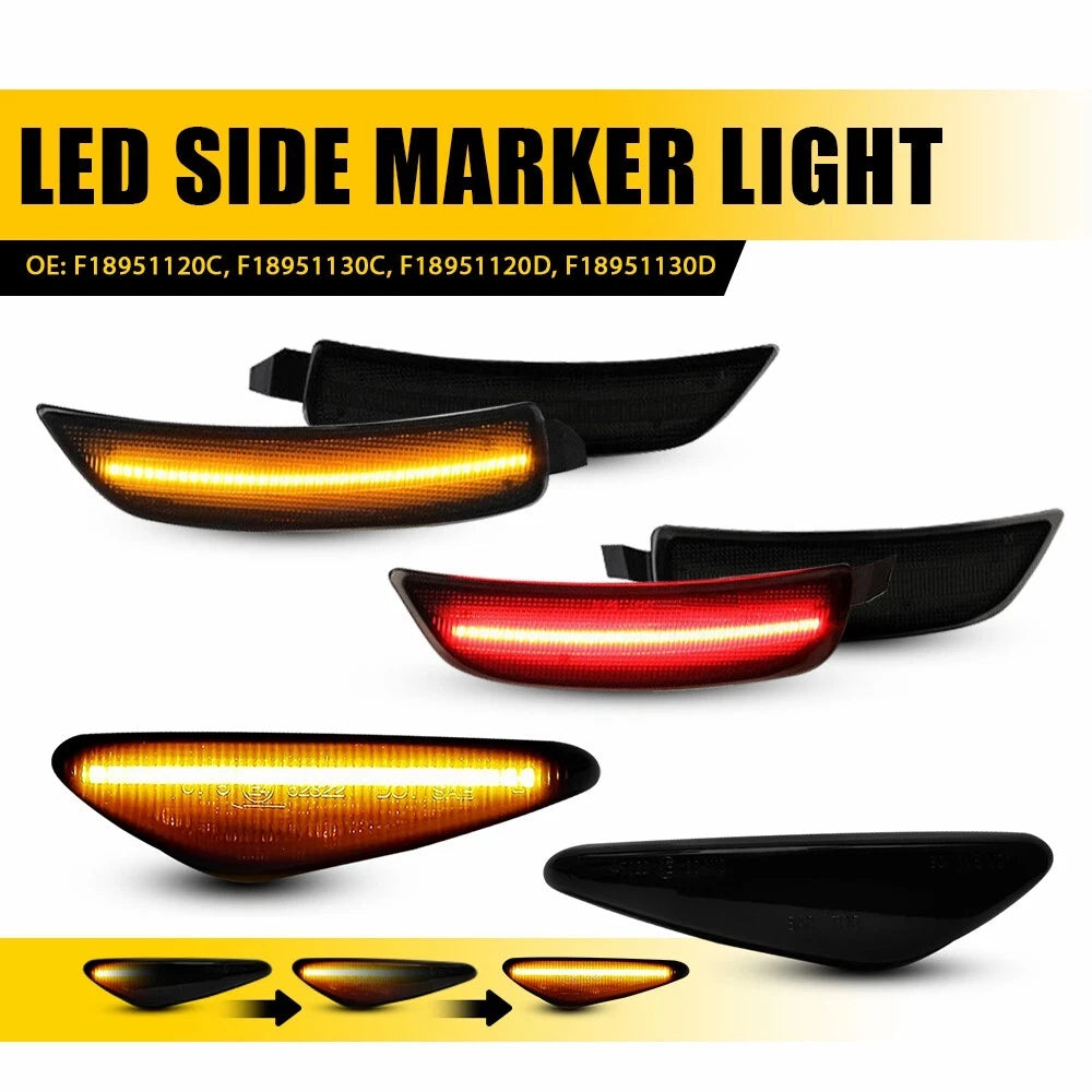6x LED Front + Rear Side Marker Lights for Mazda MX-5 Miata (2016–2022)