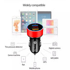 Dual USB Car Charger Adapter for QC3.0 with LED Display