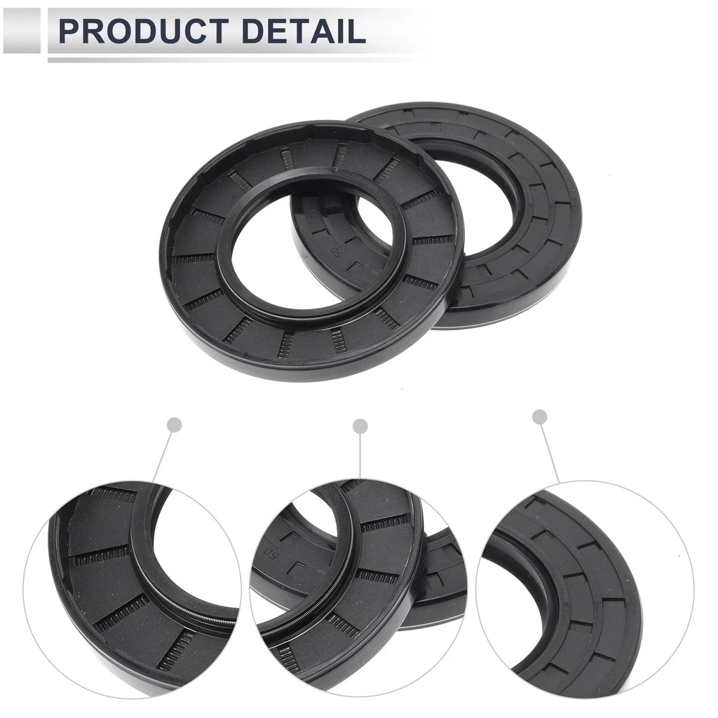 Set of 5 Oil Seal Ring 50x90x10mm for Rotary Shaft (Nitrile Rubber)