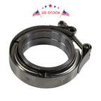 V-Band Flange & Clamp Kit for Turbo Exhaust Downpipes (Fits Various Models)