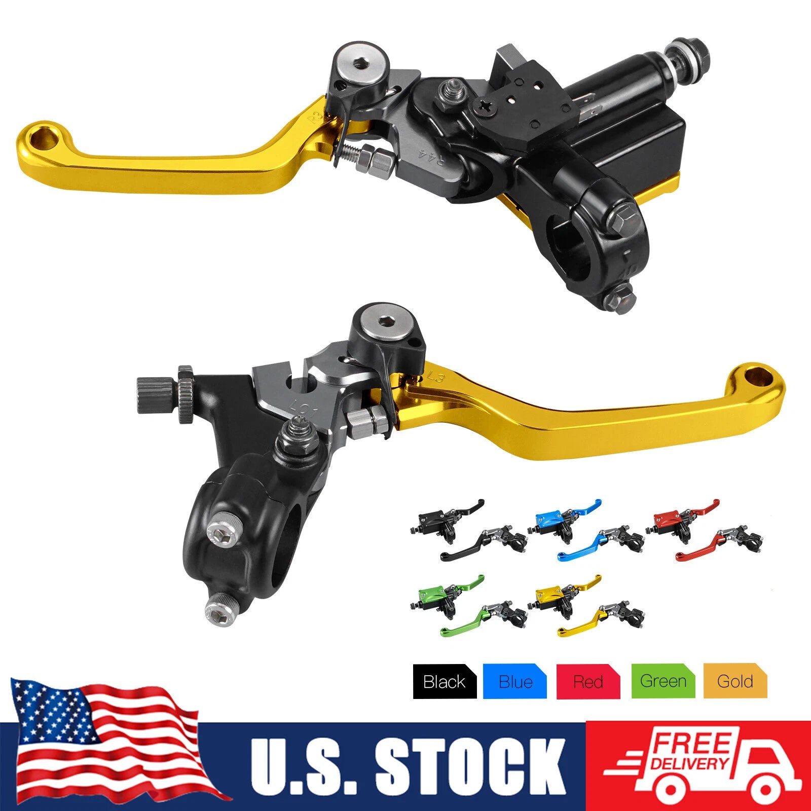 7/8" Hydraulic Brake Cable Clutch Levers for Suzuki RM85 RM125 RM250 RMZ250 RMZ450